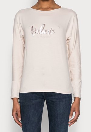Langærmet T-shirt - beige