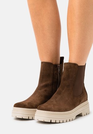 Platform ankle boots - whisky