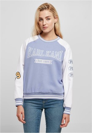 Karl Kani SMALL SIGNATURE BLOCK COLLEGE - Strickpullover - lilac