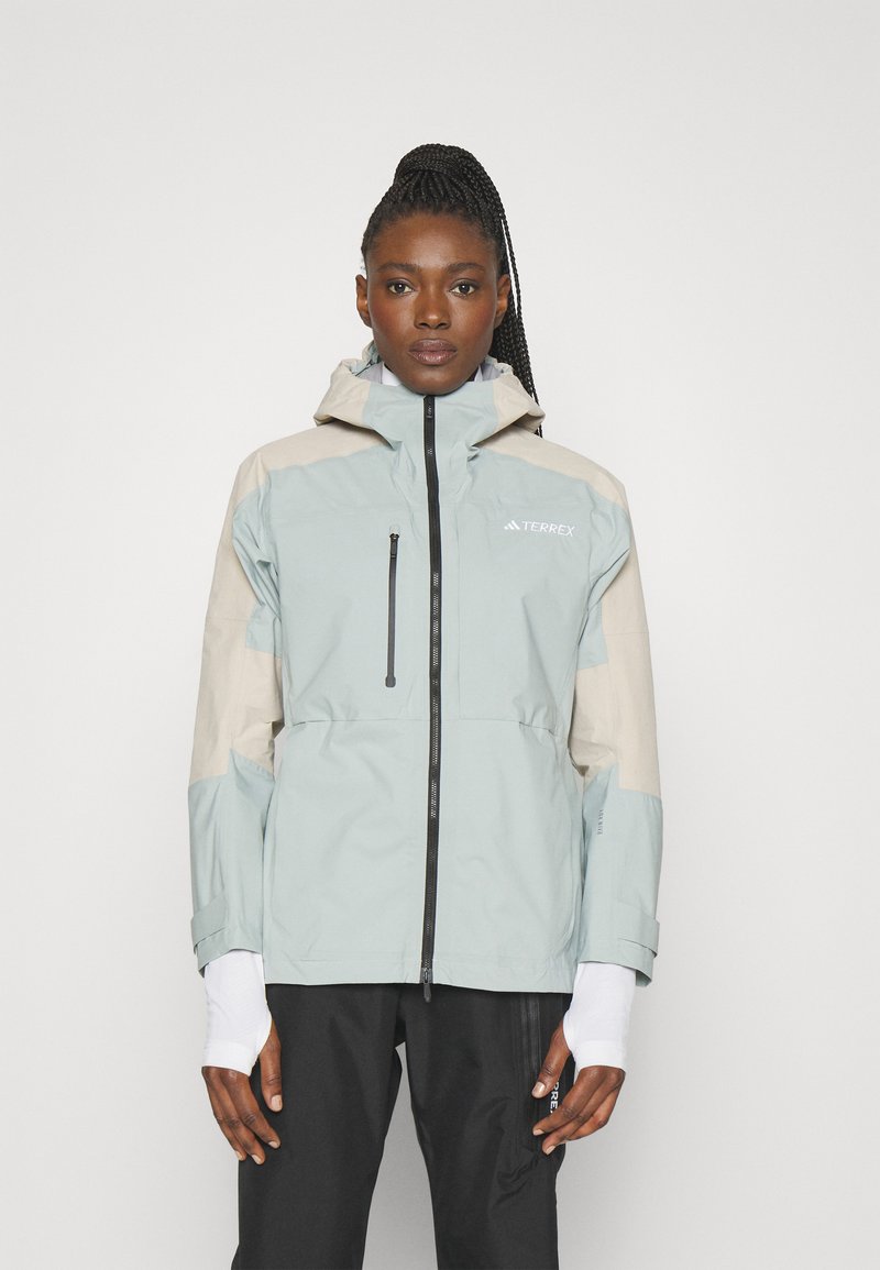 adidas Terrex TERREX XPLORIC RAIN.RDY - Hardshell jacket - silver/beige