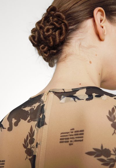 ROKH METAL HOOPS - Blúzka - black/brown