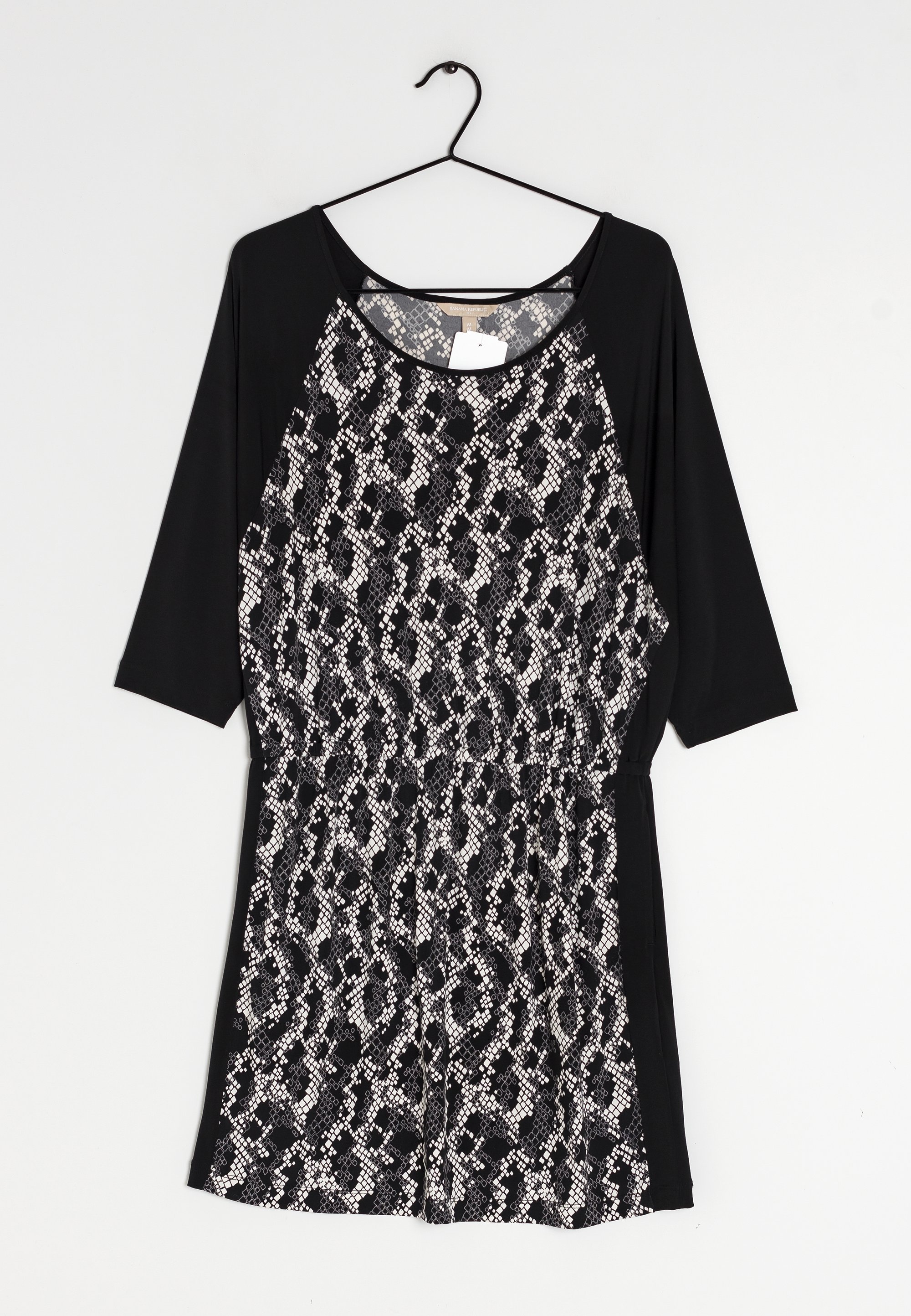 Banana Republic Day dress - black/white/black - (Pre-owned) - Zalando.ie Banana Republic Day dress - black/white/black - (Pre-owned) - Zalando.ie