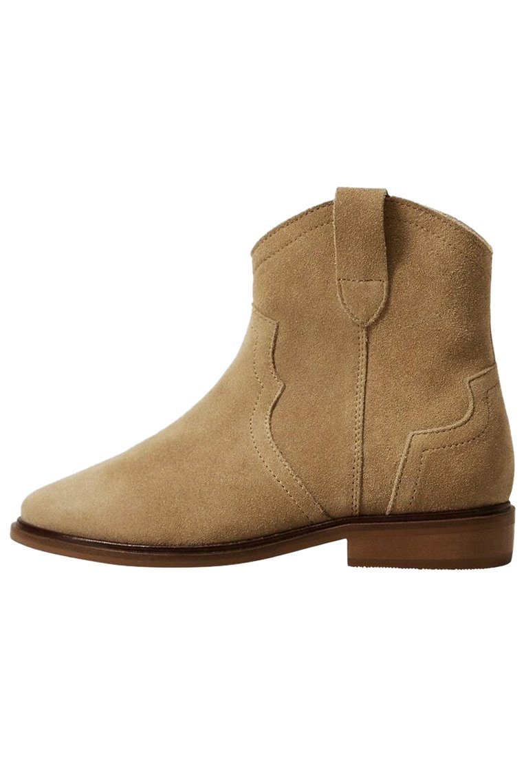 Suede Mango Botines Beige Nauticos Mango Leather Botines Camperos