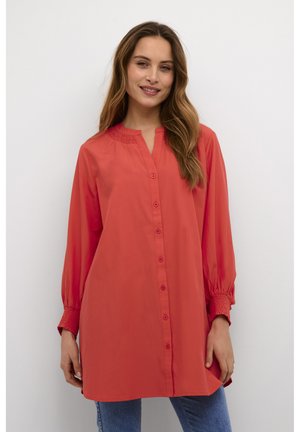 Kaffe BPMIE CROPPED SLEEVES - Blouse - cayenne