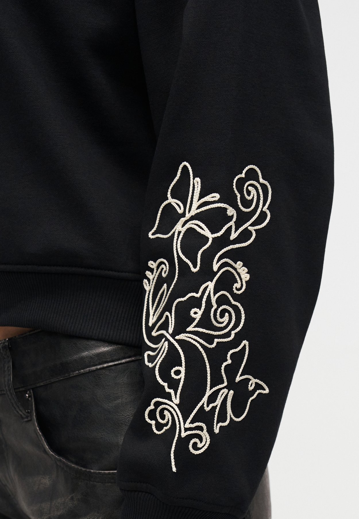 ONLBROOKLYN L/S EMBROIDERY BOX SWT