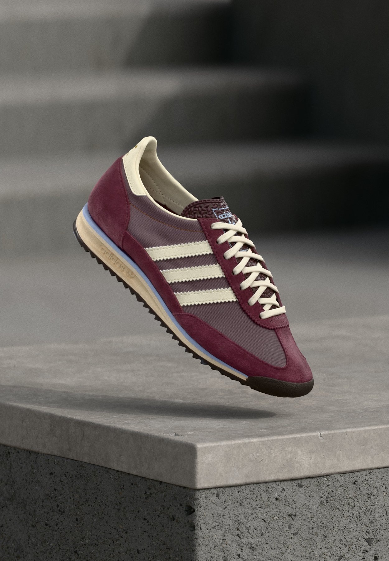 adidas SL 72 OG - Trainers - maroon/cream white/blue dawn