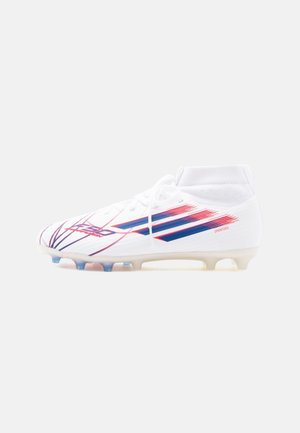 F50 SPARKFUSION LEAGUE MID UNISEX - Firm-ground football boots - footwear white/team royal blue/lucid red