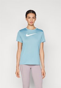 Nike Performance TEE  - T-Shirt sport - denim turquoise/white