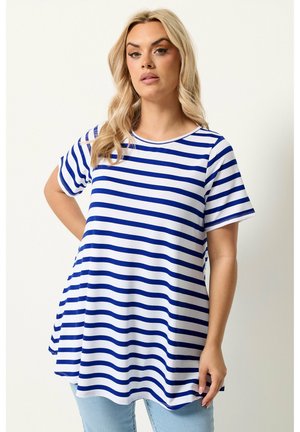 Yours Clothing, PLUS SIZE CASUAL TOPS - T-shirt con stampa - dark blue