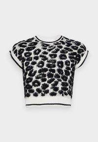 CHIARA - Print T-shirt - white/black