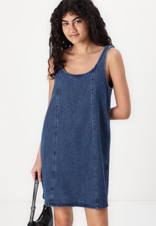 STELLA SHORT - Denim dress4