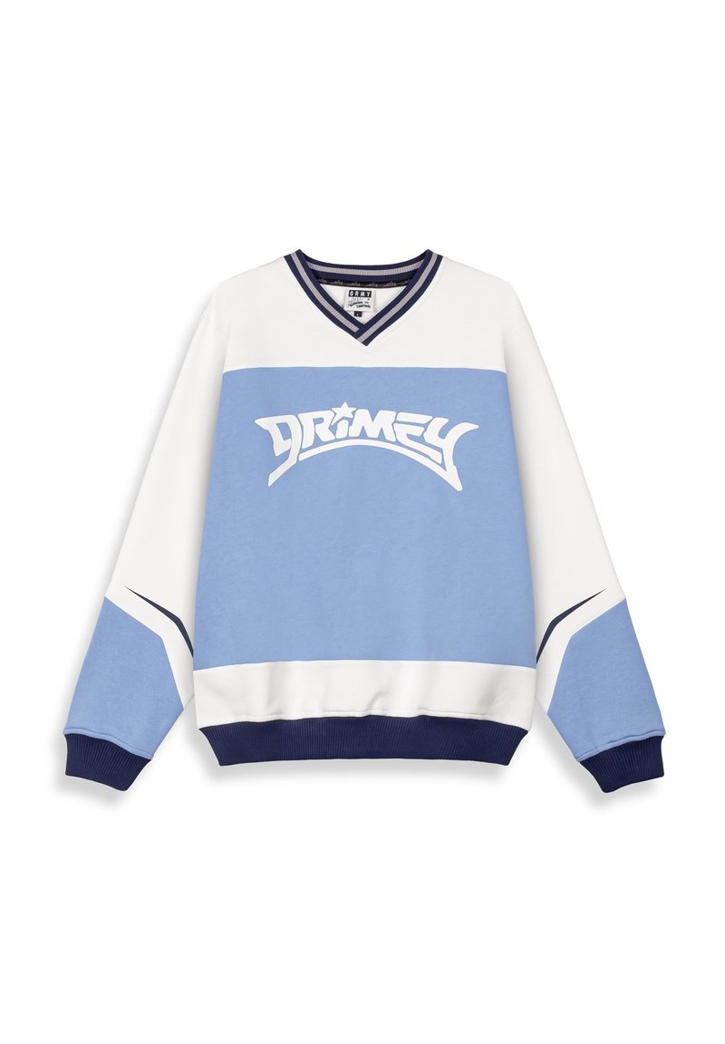 Grimey INFAMOUS DEEPER V NECK - Sweatshirt - azul claro/hellblau - Zalando