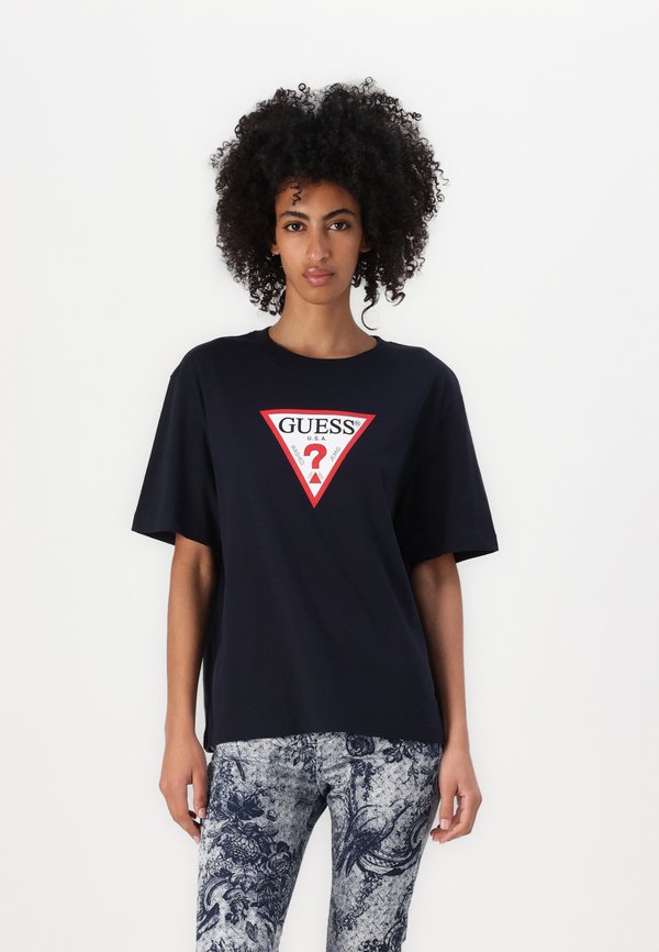 ICONIC  - Print T-shirt - daring ocean