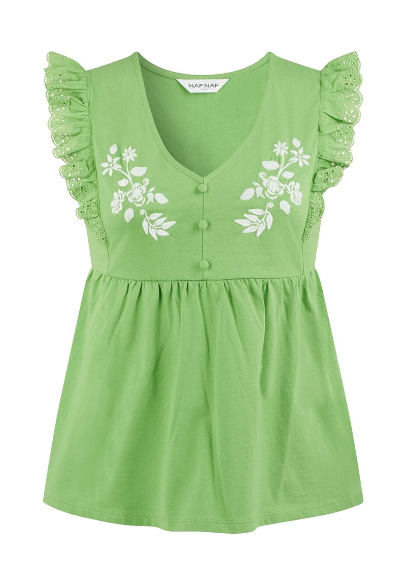 Blouse Naf Naf Taille M - Vert Foncé - Occasion En Très Bon état - Pour Femme