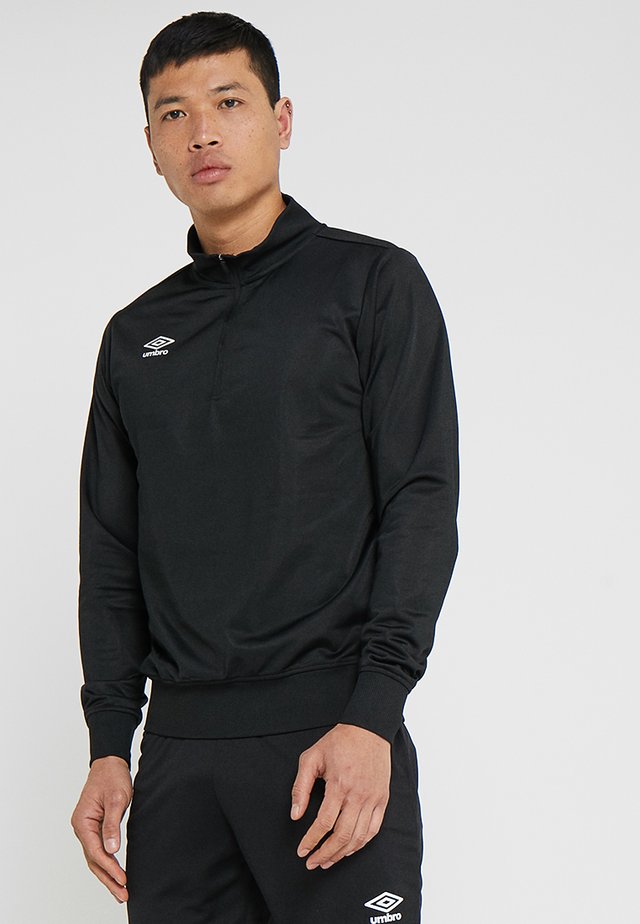 HALF ZIP - Longsleeve - black