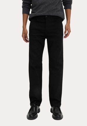 STRAIGHT FIT COMFORT STRETCH  - Straight leg jeans - black