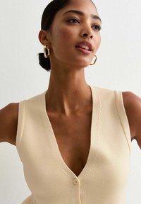 New Look BUTTON-UP  - Väst - cream