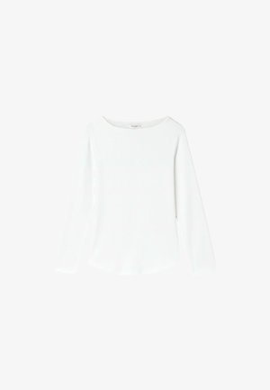 Stradivarius, BOAT NECK 3/4 SLEEVE T-SHIRT - T-shirt à manches longues - beige