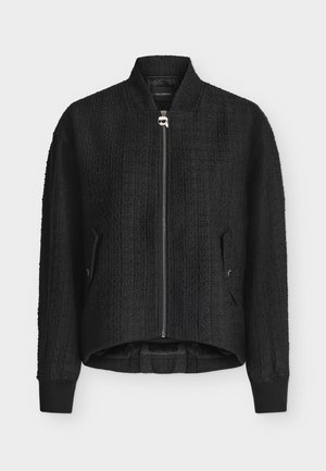 KARL LAGERFELD, IKON BOUCLE BOMBER - Μπουφάν τύπου bomber - black