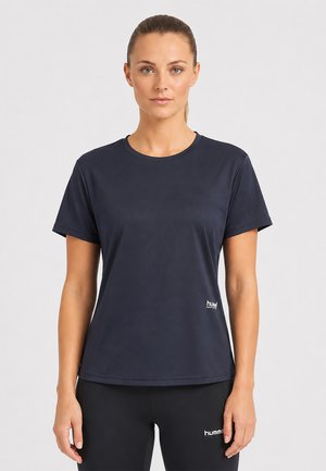 Hummel, EINFARBIGES TRAININGSSHIRT 2ER-SET RUNDHALS KURZARM - Sports T-shirt - dunkelgrau