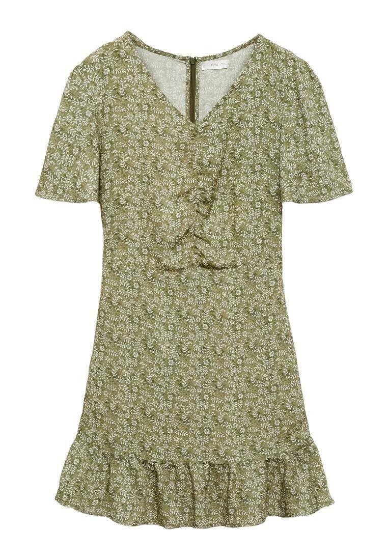 Mango Kids Jurk groen