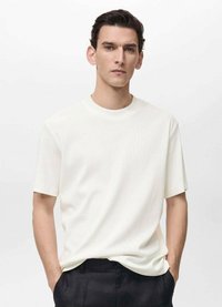 Mango OLIVE - Jednoduché tričko - off-white