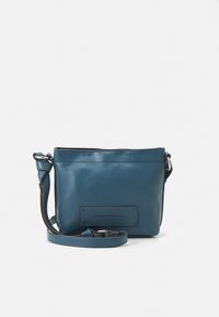 TTNANI M schoudertas met geweven schouderriem in blauw van Tom Tailor