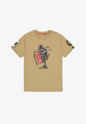 Alpha Industries, ALPHA INDUSTRIES MEN - T-SHIRTS BLACK DEVILS T-SHIRT - T-Shirt print - light olive