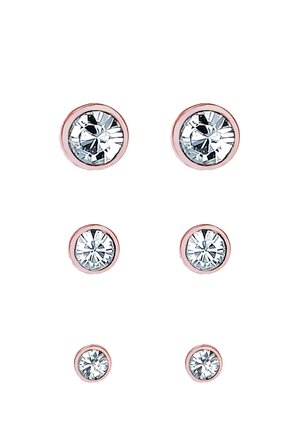 SPARKLING STACK - MIT KRISTALLEN VON SWAROVSKI® - Øreringe - rose gold-coloured
