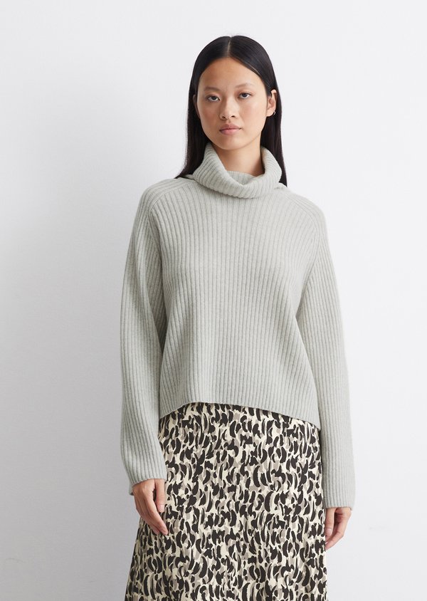 TURTLE NECK - Jumper - light granite melange