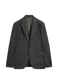 HERRINGBONE WITH PATCH POCKETS - Blazer - grey