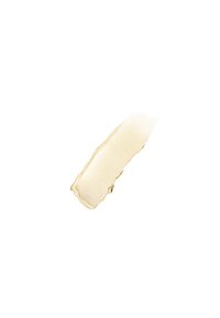 Échantillon de liquide doré crémeux avec une texture lisse, présentant une finition brillante et une subtile translucidité, sur un fond blanc.