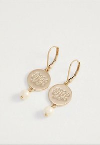 Lauren Ralph Lauren LOGO DROP - Auskari - gold-coloured/white