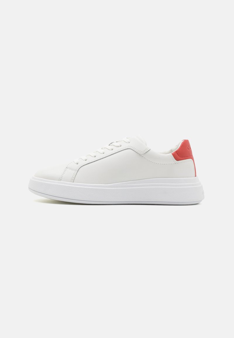 Calvin Klein LACE UP - Sneaker low - white/baked apple