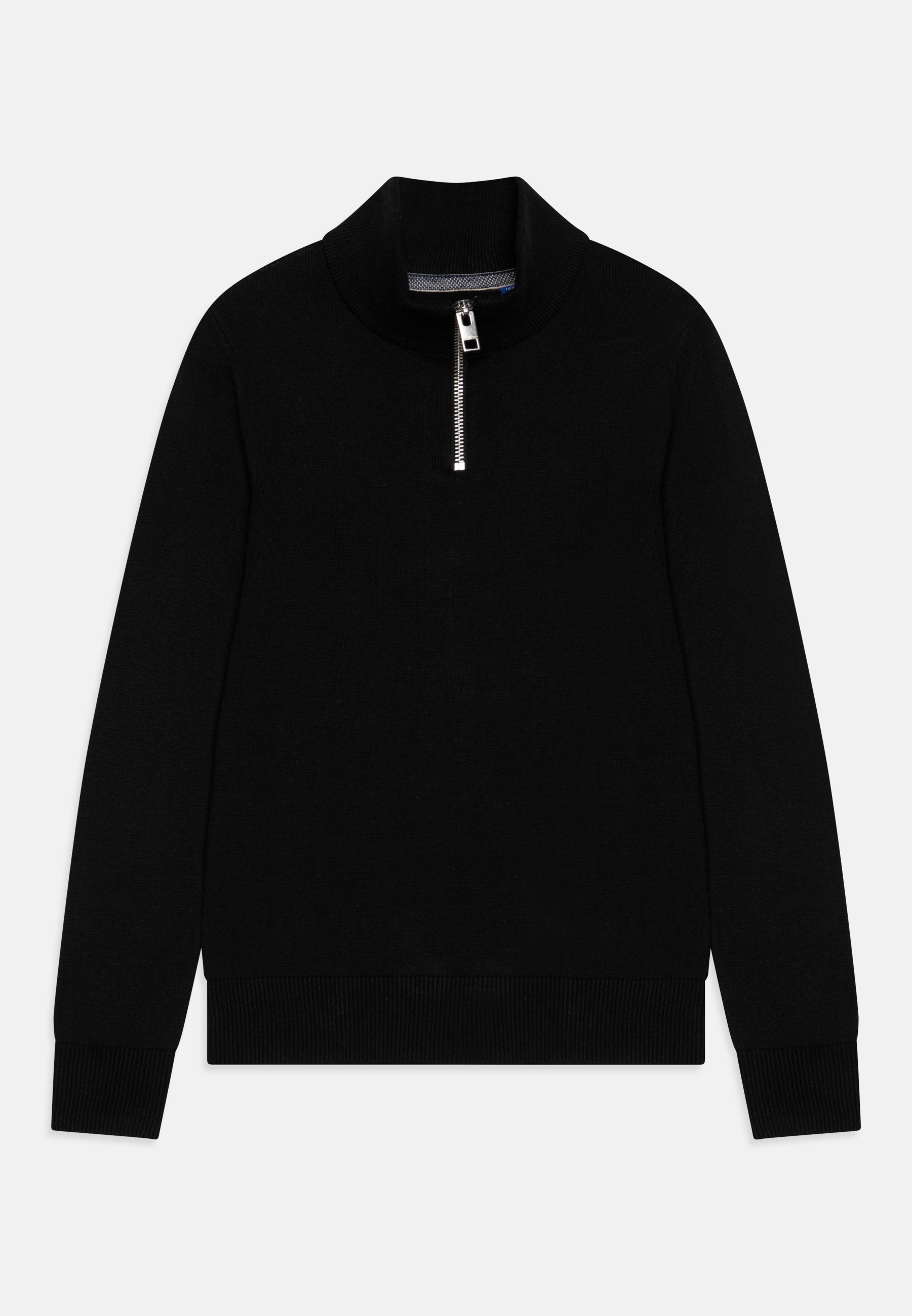 Jack Jones Junior JJEEMIL HALF ZIP NOOS Strickpullover black