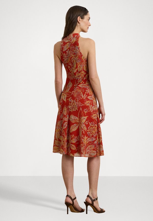 Floral Georgette Halter Dress - Day dress4