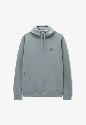 Hallistatud kapuutsiga särg, helehallist puuvillasegistusest, millel on tasku ees, reguleeritav nöör ja väike must logo rinnal.