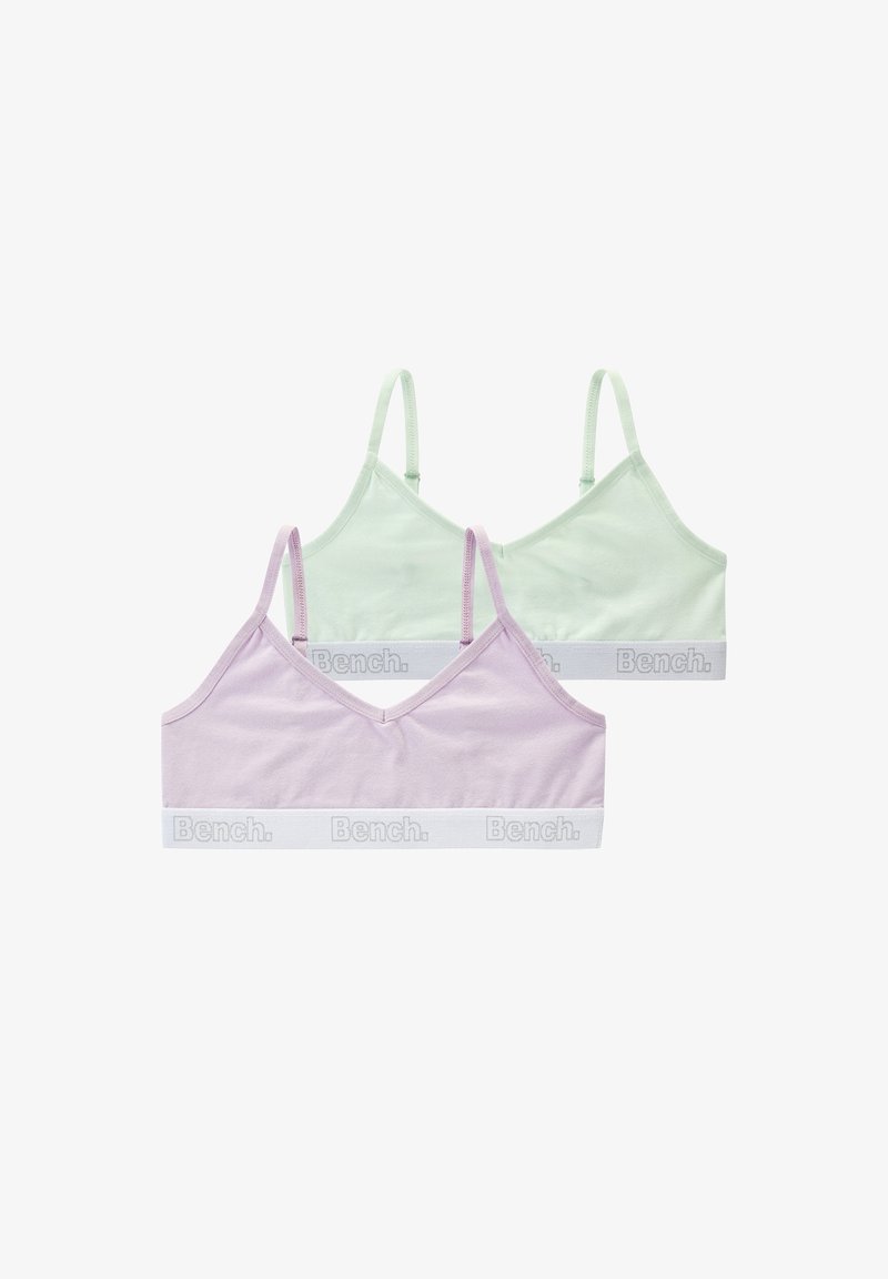 Bench Bralettes Bench 2 PACK - Bustier - flieder mint/lilac - Zalando