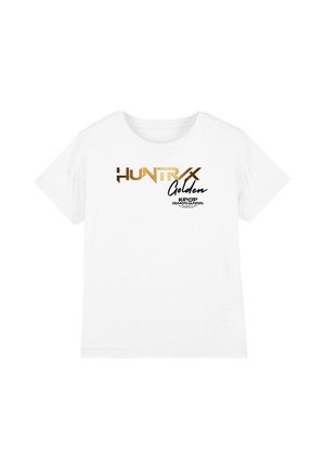 NETFLIX, KPOP DEMON HUNTERS HUNTRIX GOLDEN LOGO UNISEX - T-Shirt print - white