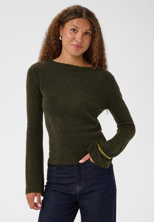 Saint Tropez, AMOLISZ RIB - Pullover - army green melange