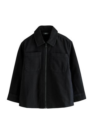 Next, REGULAR FIT - BRUSHED ZIP  - Skjorter - black