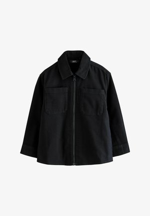 Next, REGULAR FIT - BRUSHED ZIP - Chemise - black