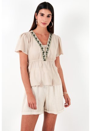 REGULAR FIT - Bluza - beige