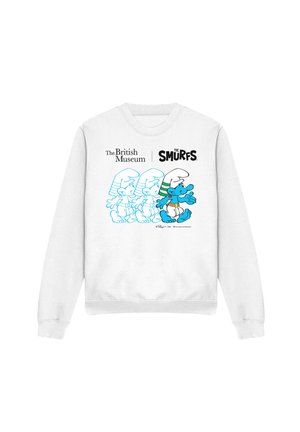 Cotton Soul, THE SMURFS X BRITISH MUSEUM EGYPTIAN WALK - Sweatshirt - white
