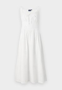 TEXTURED TIE MIDI - Rochie de zi - new off white