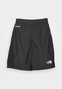 Černé lehké šortky s elastickým pasem. Na levém boku se nachází bílé logo "Hyventaine" a na dolním pravém okraji logo "The North Face".