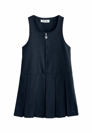 REGULAR FIT - ZIP FRONT PLEATED SCHOOL PINAFORE - Denní šaty - navy