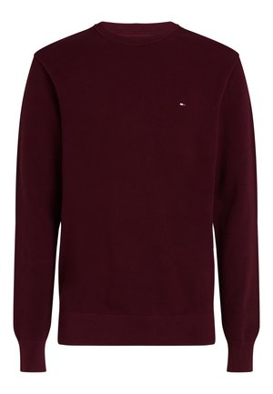 Tommy Hilfiger, ESSENTIAL STRUCTURE CREW NECK - ELEVATED ESSENTIALS - Pullover - bordeaux rood