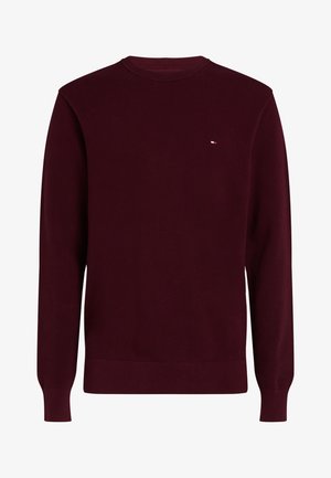 Tommy Hilfiger, ESSENTIAL STRUCTURE CREW NECK - ELEVATED ESSENTIALS - Pullover - bordeaux rood