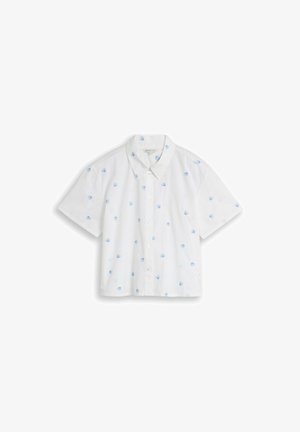 TOM TAILOR DENIM, Nööpidega pluus - white shell embroidery